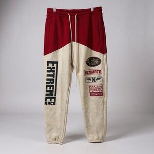 Extreme Race jogger pants featuring motorsport-inspired graphics Size S